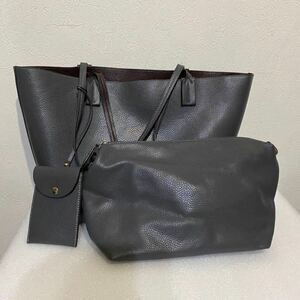 no brand/ブランド不明/ZOZOTOWNバッグランキング1位獲得品/トートバッグセット/クラッチバッグ/カードホルダー/美品/ビジネス/通勤/就活