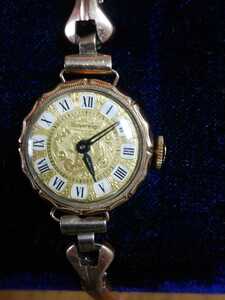 античный SOVEREIGN Sovereign 18K женский ручной завод наручные часы 