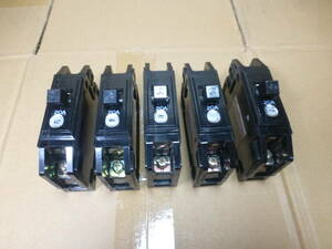 MITSUBISHI NO-FUSE BREAKER BH-K 20A 5個(管理番号T)