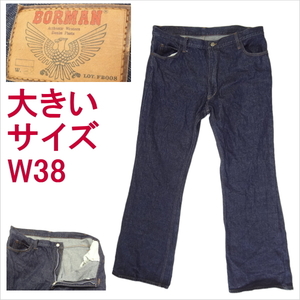 BORMAN ジーンズ ジーパン デニム JEANS G 裾上げ無料 ブルー W38 大きいサイズ