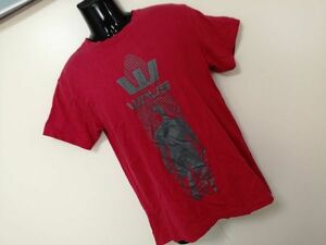 kkyj5068 ■ LARK ■ ラーク Tシャツ カットソー トップス 半袖 コットン 赤 Mサイズくらい