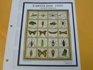 21MI S N100 world each country butterfly stamp Palau 20 surface seat let 1 leaf unused * explanation field obligatory reading 