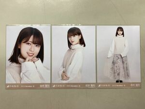 乃木坂46 月別ランダム生写真 2019.November-Ⅱ 岩本蓮加 ニットベスト 3枚コンプ 匿名配送対応 L505