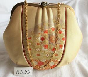 【B-535】礼装用　パーティバッグ　美品　和装小物　チェーンバッグ