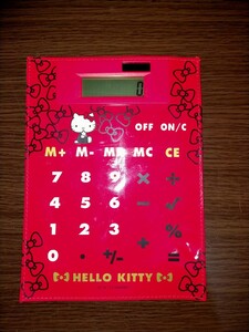 ハローキティソーラー式 電卓