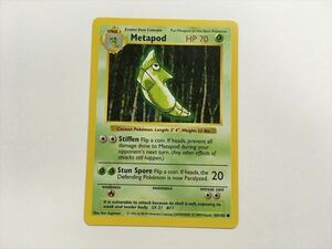 N44【ポケモン カード】 英語版 海外 Metapod トランセル 54/102 旧裏面 美品