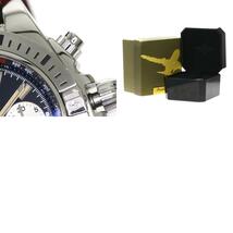 BREITLING ブライトリング AB0144 クロノマット エアボーン 30周年記念モデル 腕時計 ステンレススチール 革 レディース 中古品_画像10