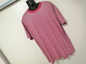 kkaa1110 ■ Columbia ■ コロンビア Tシャツ カットソー トップス 半袖 ビッグシルエット ボーダー 赤 XL