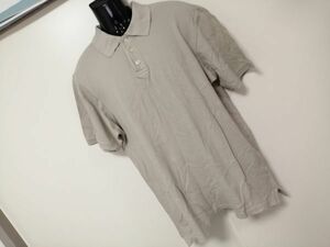 kkaa1234 ■ Eddie Bauer ■ エディーバウアー ポロシャツ カットソー トップス 半袖 鹿の子 コットン グレージュ M