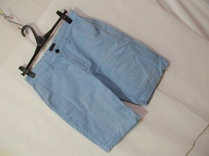 sue281 GAP KHAKIS ギャップ メンズ ショートパンツ サックスブルー ■ ノータック ■ 無地 カジュアル コットンパンツ W30