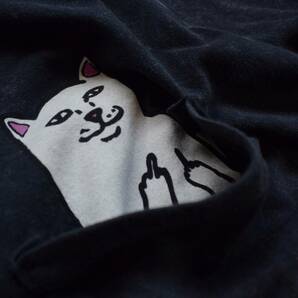 USA古着 RIPNDIP リッピンディップ Tシャツ メンズ Mサイズ ストリートブランド スケボー スケート ダークグレー ネコ アメリカ仕入 T1091の画像8