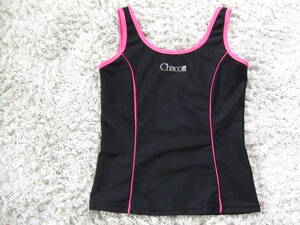 Chacott* tea cot * tank top * no sleeve long top *150cm* pink * practice put on * tops *