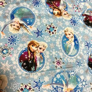 ディズニー アナと雪の女王 生地 ハギレ ブルー