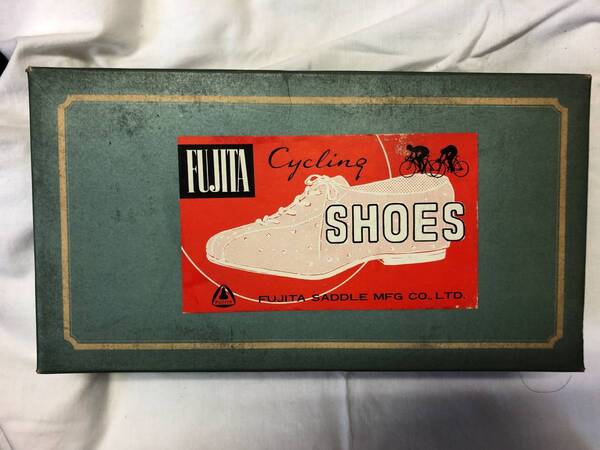 FUJITA フジタ サイクリングシューズ 革底 TB 25cm ブラック 1970~1980年代の超レアモノツーリングシューズ④