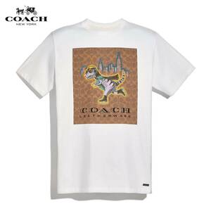 ◆値下げしました!!◆新品タグ付き/正規品◆【COACH★C1952-S】コーチ百貨店商品♪メンズウェアトップス半袖Tシャツ定価17,600円 即決!!