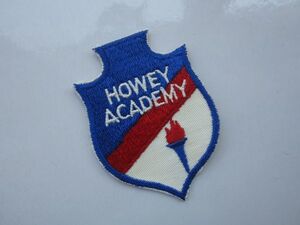 HOWEY ACADEMY ハウィー アメリカ エンブレム 聖火 大学 学校 ロゴ ワッペン/ビンテージ 企業 会社 USA パッチ カスタム おしゃれ 古着 505