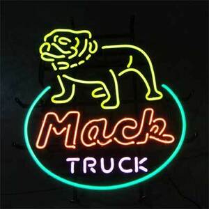  neon autograph [MACK TRUCK]/ signboard neon neon tube BAR bar store / american miscellaneous goods garage 