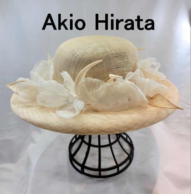 ほぼ未使用】Akio Hirata アキオヒラタ ハット WuJ0WFuNzH, 帽子