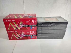 未使用 VHSビデオカセットテープ 大量 11本セット 日立マクセル 120分 maxell120HG Victor JVC 120分 (21_609_8)