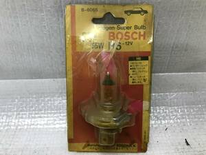  unused BOSCH halogen valve(bulb) for competition super valve(bulb) BOSCH Halogen Super Bulb 65/55W H6 wonder Civic etc. old car that time thing rare 12V