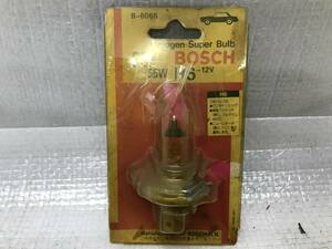 未使用 BOSCH ハロゲンバルブ 競技用 スーパー バルブ BOSCH Halogen Super Bulb 65/55W H6 ワンダーシビック 等 旧車 当時物 希少 12V 