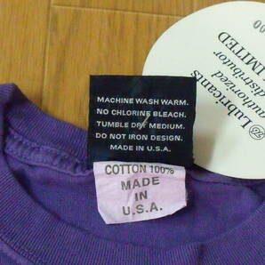 ★ 76 Lubricants 半袖Tシャツ L 未使用品 パープル アメリカ製 90年代デッドストック 訳あり品の画像5