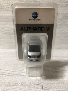 トヨタ 初代アルファード ALPHARD 非売品 ミニカー LED キーホルダー　シルバーメタリック