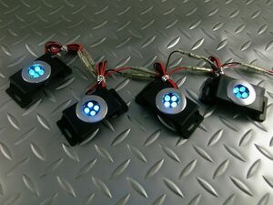 LED フット イルミネーション ランプ ブルー 台座、スイッチ付き カー用品 インテリア エクステリア 内装 外装 ライト ホワイト 車