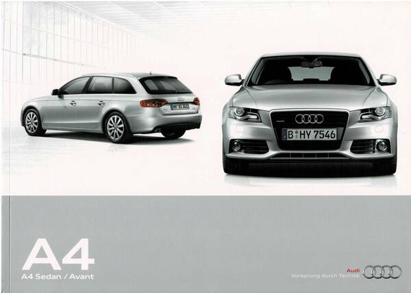 アウディ　A4　Sedan／Avant　カタログ　2010年4月