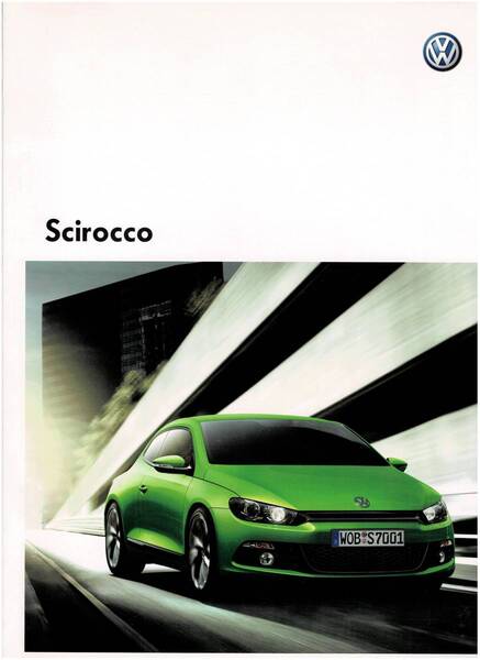 VW シロッコ カタログ 2010年9月