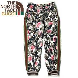  стандартный новый товар GUCCI × THE NORTH FACE Gucci North Face Technica ru джерси -jo серебристый g брюки брюки Италия производства 