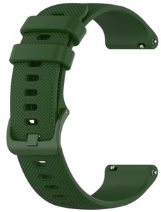 18mm バンド シリカゲルバンド スポーツ シリコン リストバンド交換 ウォッチ 腕時計ベルト ウェアラブル SmartWatch スマートウォッチ　緑