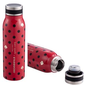 スターバックス ケイトスペード ステンレスボトル 赤 ポルカドット 444ml 台湾 韓国 水筒 STARBUCKS