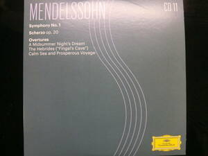 メンデルスゾーン：交響曲第1番、スケルツォ、真夏の世の夢序曲、フィンガルの洞窟、静かな海と楽しい航海　アバド