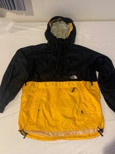 THE NORTH FACE ノース フェイス ナイロン ジャケット 黄色 黒　イエロー Ｌサイズ　supreme NIKE 