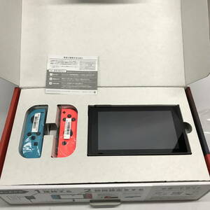 ●任天堂　Nintendo Switch　スイッチ ネオンブルー ネオンレッド　本体　新型　HAD-S-KABAA　（中古）(u0625_9)