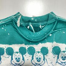 【ONE SIZE FITS ALL】80s Disney Mickey Mouse Tee 80年代 ディズニー ミッキーマウス 総柄 Tシャツ USA製 フリーサイズ G806_画像5