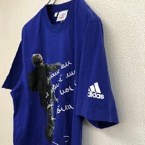 サッカー日本代表 ジーコ監督 SAMURAI JAPAN 2006 半袖Tシャツ adidas アディダス メンズ Sサイズ ブルー KIRIN キリン の画像3