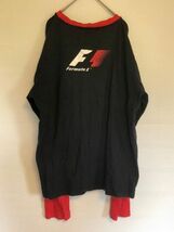 【レア】　Formula1　フォーミュラ1　F1 長袖Tシャツ　ロンT フォーミュラカー　メンズ　Mサイズ　ブラック　カーレース　自動車レース_画像2