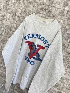 【激レア】　90s　VERMONT EXPOS　バーモント・レイクモンスターズ　長袖トレーナー　メンズ　Lサイズ　MLB　アスレチックス系列