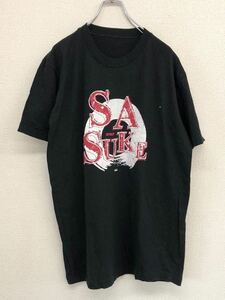 【レア】　SASUKE　サスケ　筋肉番付　TBS　半袖Tシャツ　メンズ　Mサイズ相当　ブラック　SPIRIT　666　長野誠　山田勝己
