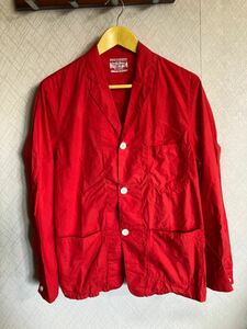 古着　Levi's リーバイス　シャツアウター　シャツジャケット　Lサイズ　赤　レッド　RED