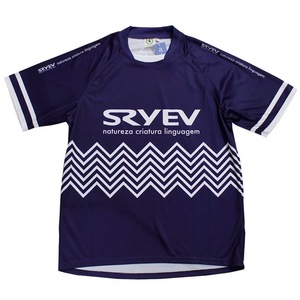 メール便可能! SRYEV (スライヴ) 半袖 プラクティス シャツ (L) NAVY | futsal soccer フットサル サッカー ネイビー プラシャツ