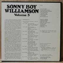 【LP】SONNY BOY WILLIAMSON - BLUES CLASSICS BY SONNY BOY WILLIAMSON VOLUME 3_画像2