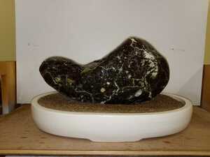 水石。富士川梅花石。天然うぶ石、11kg。貴重