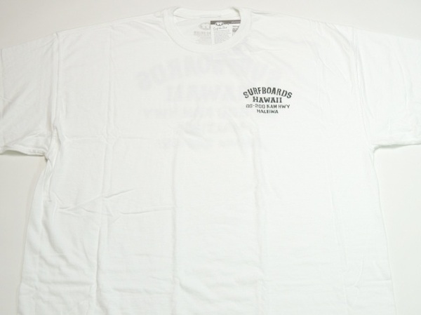 ●送料無料●大きいサイズ Malibu Shirts　Surfboards Hawaii半袖TEE　(ホワイト)【USサイズ/XXL】