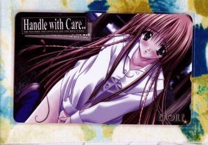 (A17) 雨音響 雨音颯 Handle with Care.. 色っぽい美女 テレカ