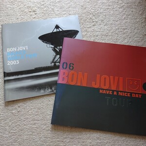 Bon Jovi 2003,2006 ライブパンフレット ボン・ジョヴィ ライヴパンフレット2点セット
