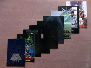  all 9 pcs. .# pamphlet [ Star * War zI/II/III/IV/V/VI/7 force. ../8 last. Jedi /9 Sky War car. night opening ]# movie pamphlet 