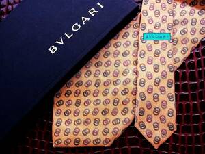 ◆E2520N◆在庫処分SALE◆【BVLGARI】ブルガリ【総ロゴ】 「最高級セッテピエゲ」 ネクタイ